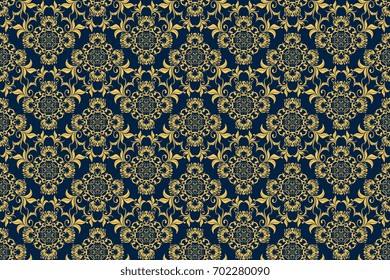 Seamless ornament on background. Wallpaper pattern