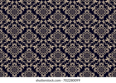 Seamless ornament on background. Wallpaper pattern