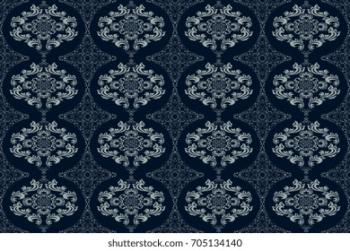 Seamless ornament on background. Wallpaper pattern