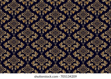 Seamless ornament on background. Wallpaper pattern