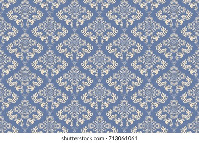 Seamless ornament on background. Wallpaper pattern
