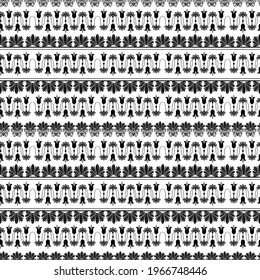 Seamless ornament pattern abstract.Geometric folklore pattern.Tribal ethnic texture.Vector illustration.