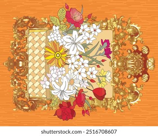 Seamless Ornament Pattern Motif Background or wallpaper