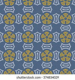 Seamless ornament pattern vector tile for multipurpose use in design