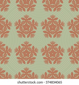 Seamless ornament pattern vector tile for multipurpose use in design