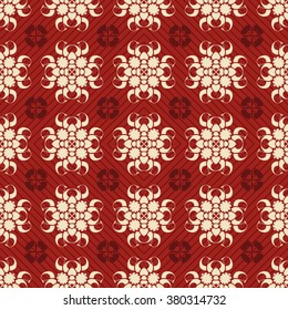 Seamless ornament pattern vector tile for multipurpose use in design