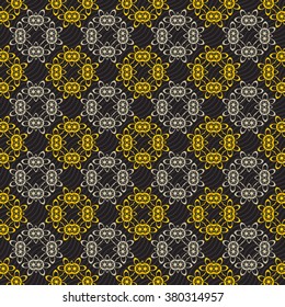 Seamless ornament pattern vector tile for multipurpose use in design