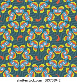 Seamless ornament pattern vector tile for multipurpose use in design