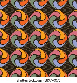 Seamless ornament pattern vector tile for multipurpose use in design