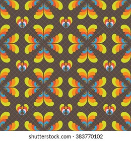 Seamless ornament pattern vector tile for multipurpose use in design