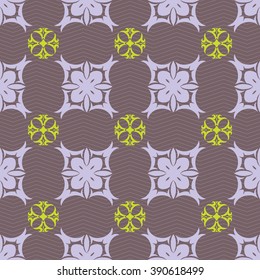 Seamless ornament pattern vector tile for multipurpose use in design