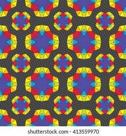 Seamless ornament pattern vector tile for multipurpose use in design