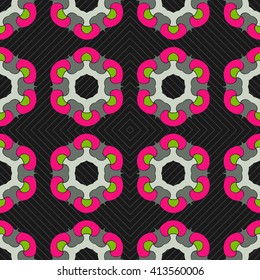Seamless ornament pattern vector tile for multipurpose use in design