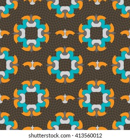 Seamless ornament pattern vector tile for multipurpose use in design