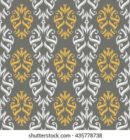 Seamless ornament pattern vector tile for multipurpose use in design