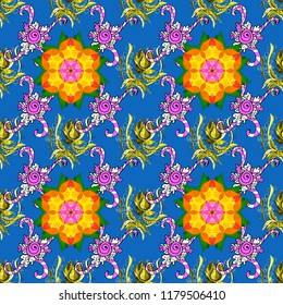 Seamless ornament print. Border Indian floral Paisley patten. Can be used for greeting business card background, coloring book, backdrop, textile. Vector Henna style. Ethnic Mandala towel.
