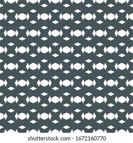 Seamless ornament. Rhombuses, hexagons pattern. Geometrical wallpaper. Quadrangular, hexagonal shapes backdrop. Geometric background. Polygons motif. Digital paper, textile print, abstract. Vector