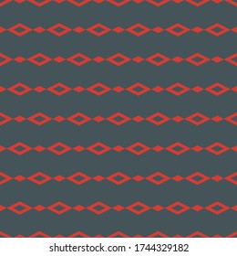 Seamless ornament. Rhombuses pattern. Diamonds backdrop. Lozenges wallpaper. Ethnic motif. Geometric background. Digital paper, textile print, web design, abstract