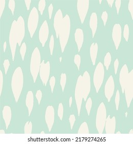 Seamless ornament of short vertical textural strokes in mint and beige