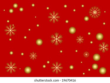 seamless ornament with snowflakes