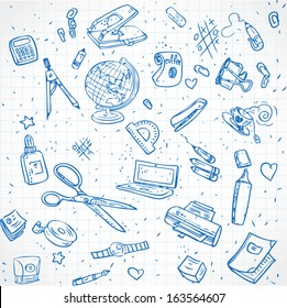 Seamless ornament stationery for business and learning 