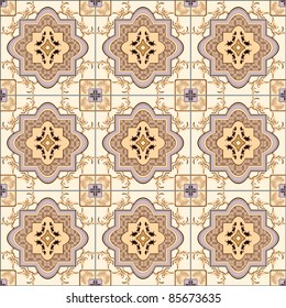 Seamless ornament tile ceramics vector