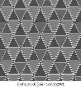 Seamless ornament. Triangles, rhombuses, parallelograms, trapeziums pattern. Geometrical figures wallpaper. Shapes backdrop.Geometric background. Digital paper, abstract.