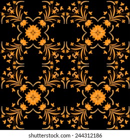 Seamless ornament vector pattern for disign