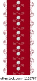 Seamless ornament vector pattern repeated many times