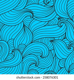 Seamless ornament wave. Seamless pattern can be used for wallpaper, textures