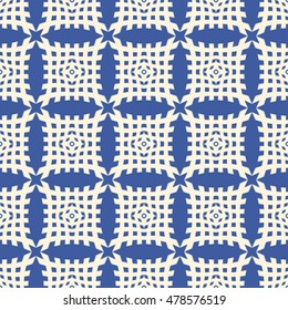 Seamless  ornamental  background. Decorative abstract wallpaper. Symmetric lattice ornament. Vector illustration