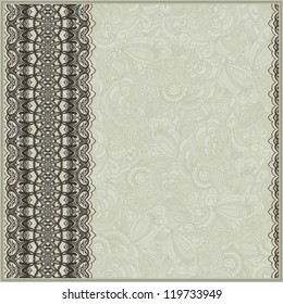 Seamless ornamental background. Retro design