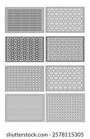 Seamless Ornamental Black and White Patterns  
