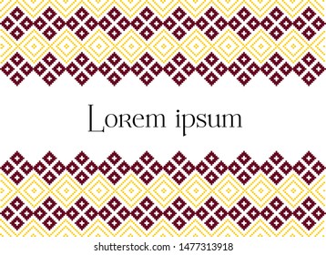 seamless ornamental border for background designing