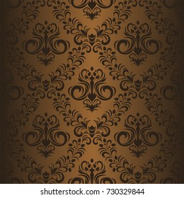 Seamless ornamental brown Wallpaper