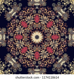 Seamless ornamental chaotic vector texture
