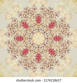 Seamless ornamental chaotic vector texture