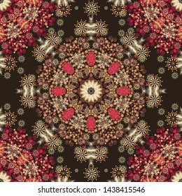 Seamless ornamental chaotic vector texture