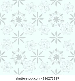 Seamless ornamental decorative light pattern