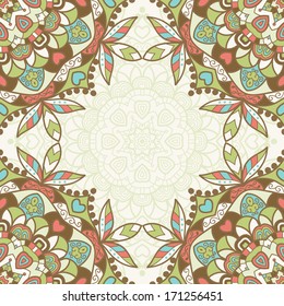 Seamless ornamental floral pattern background