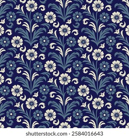 seamless ornamental floral pattern for digital print design fashion and wallpaper textures