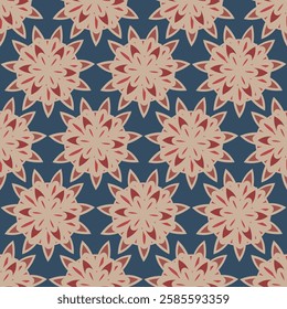Seamless Ornamental Floral Pattern in Vintage Style