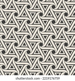 Tapa de patrón geométrico ornamental sin foco en estilo árabe islámico. Triángulos blancos sobre un fondo negro. Ilustración vectorial que se utilizará como textura para proyectos decorativos, textiles y de envoltura.