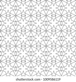 Seamless ornamental geometric vector pattern