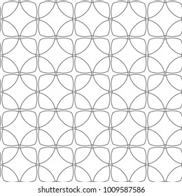 Seamless ornamental geometric vector pattern