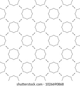 Seamless ornamental geometric vector pattern