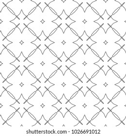 Seamless ornamental geometric vector pattern