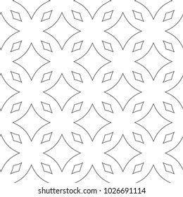 Seamless ornamental geometric vector pattern