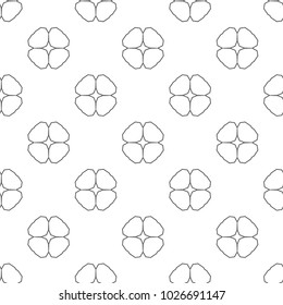 Seamless ornamental geometric vector pattern