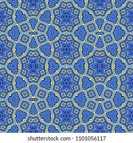 Seamless ornamental geometric vector texture